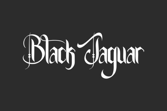 Black Jaguar: A Gothic Blackletter Font for Bold Projects