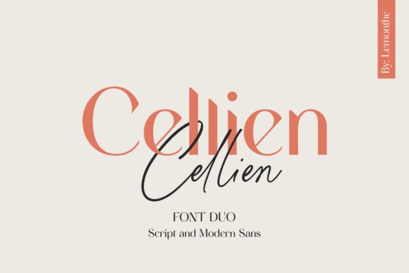 Cellien Font Duo: Where Script Elegance Meets Modern Sans-Serif