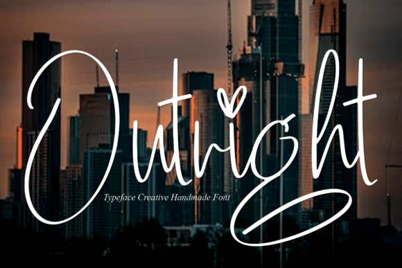 Discovering the Joy of Outright: A Handwritten Font for Heartfelt Designs