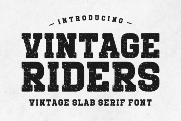 Embrace the Bold Legacy of Vintage Riders Typography