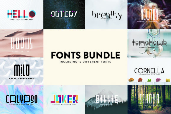 Fonts Bundle Vol 1: The Versatile Toolkit for Modern Creators and Businesses