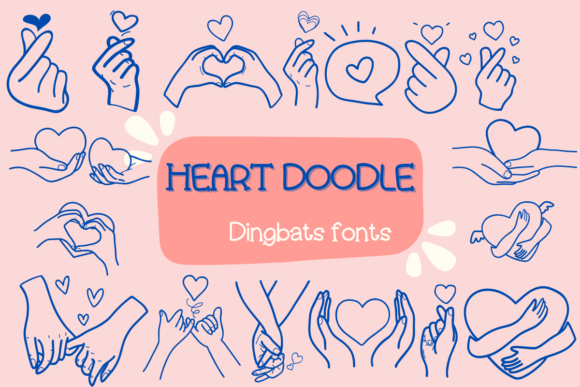 Heart: The Dingbat Font for Authentic Sketch-Style Design