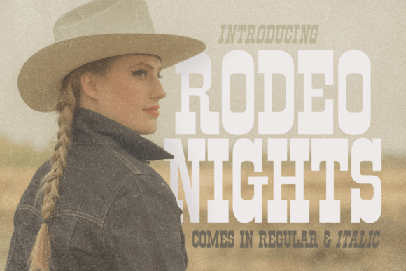 Rodeo Nights: A Bold Slab Serif for Western Designs