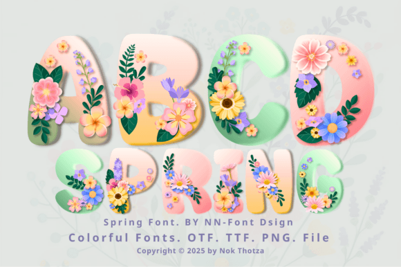Spring: Integrating Floral Typography for Strategic Visual Communication