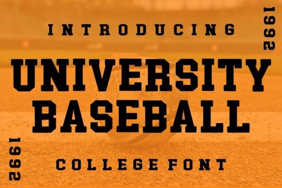 University Baseball: A Vintage Collage Varsity Font for Modern Creators