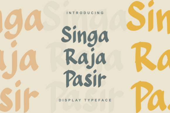 Unveiling Singa Raja Pasir: The Desert-Inspired Display Font for Modern Creators