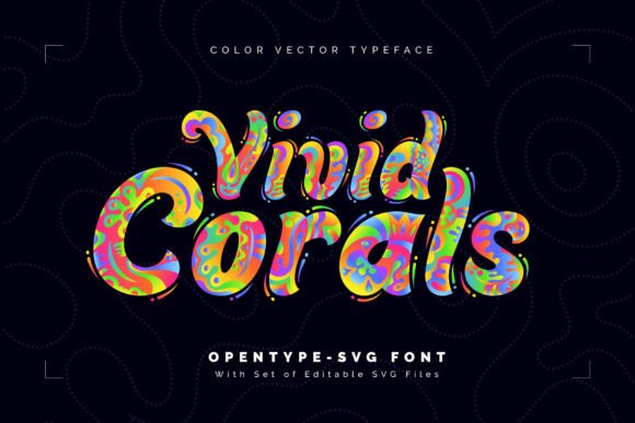 Vivid Corals: Integrating a Colorful Creative Font Set into Your Visual Strategy